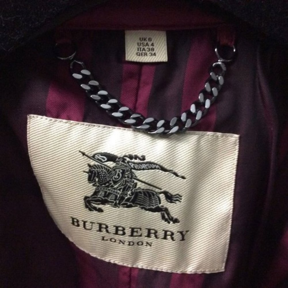 Burberry London Quilted Jacket Belted Motorcycle 4 - Picture 4 of 8